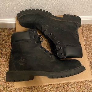 Black Timberland boots